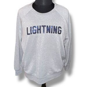NWT G-III 4HER by Carl Banks - Tampa Bay "LIGHTNING" Stadium Only Sweater XXL